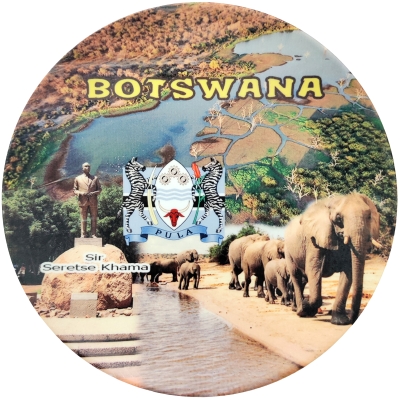 Botswana, Coat of Arms and Scenery