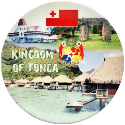 Tonga,Flag, Coat of Arms and Scenery