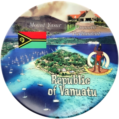 Vanuatu, Flag, Coat of Arms and Scenery