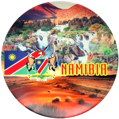 Namibia,Flag, Coat of Arms and Scenery