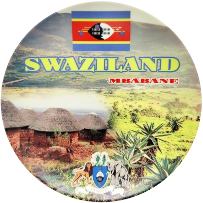 Eswatini, Flag, Coat of Arms and Scenery