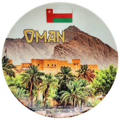 Oman, Flag and Scenery
